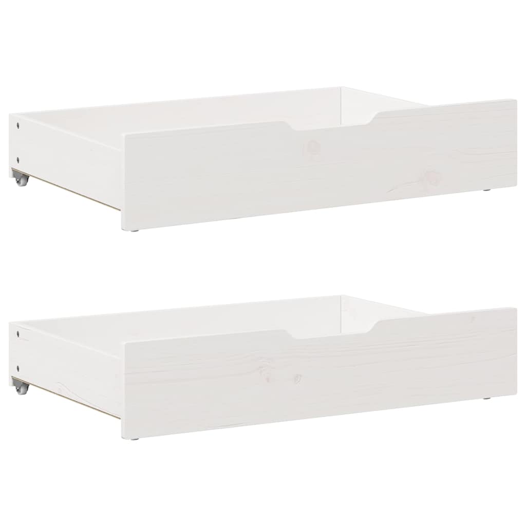 Letto senza Materasso Bianco 120x190 cm Legno Massello di Pino | homemem39