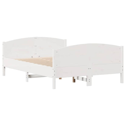 Letto senza Materasso Bianco 140x200 cm Legno Massello di Pino | homemem39