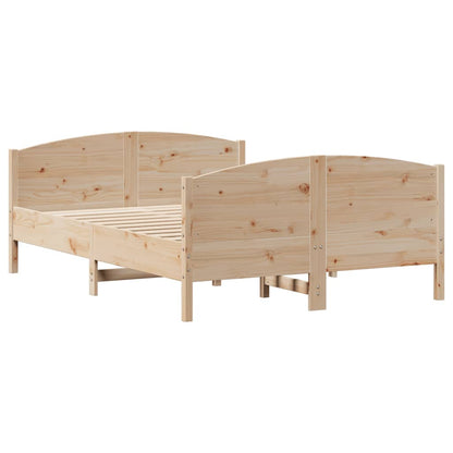 Letto senza Materasso 120x200 cm in Legno Massello di Pino