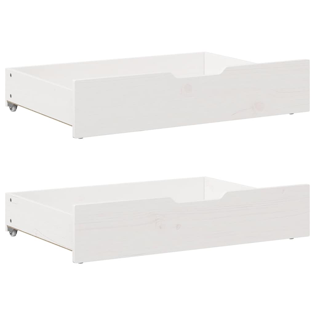 Letto senza Materasso Bianco 120x200 cm Legno Massello di Pino | homemem39
