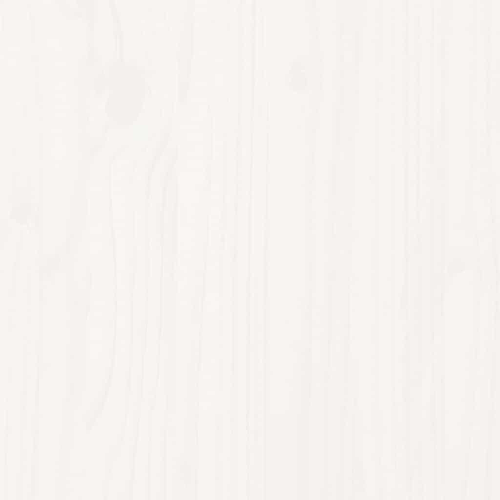 Giroletto senza Materasso Bianco 200x200 cm Legno Massello Pino - homemem39