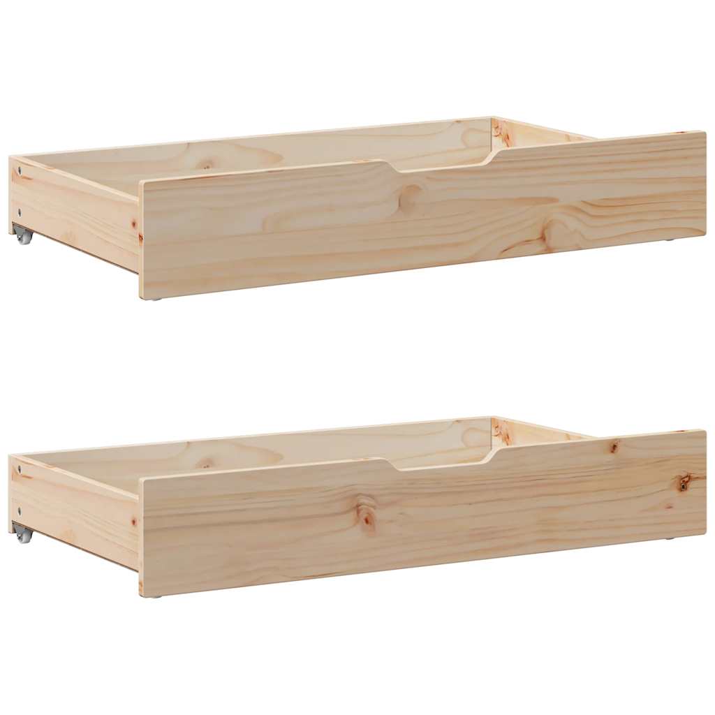 Letto senza Materasso 140x190 cm in Legno Massello di Pino | homemem39