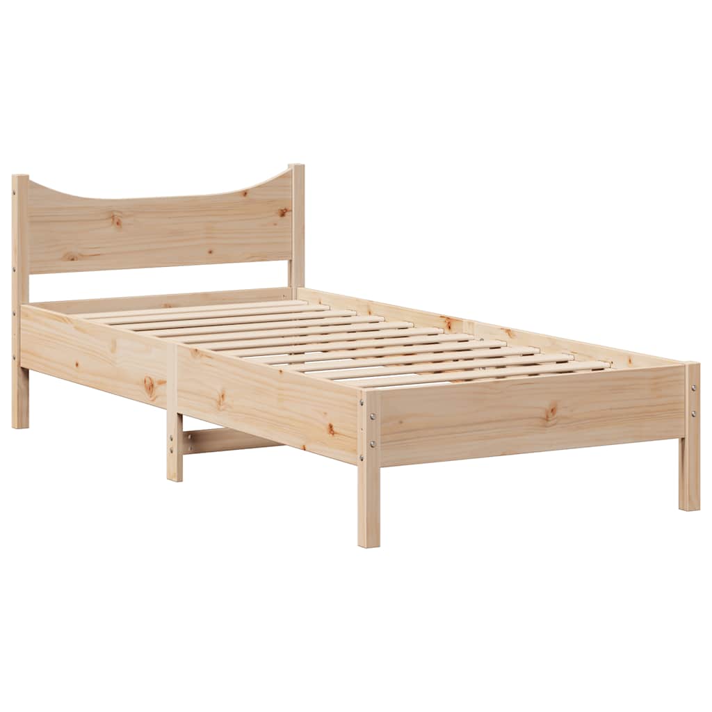 Giroletto con Cassetti 75x190 cm in Legno Massello di Pino | homemem39