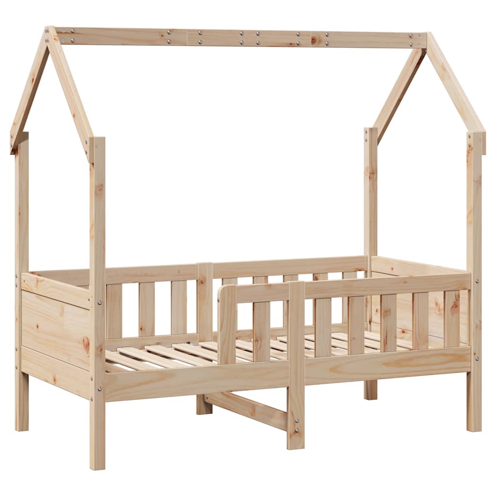 Giroletto per Bambini con Cassetti 80x170cm Legno Massello Pino