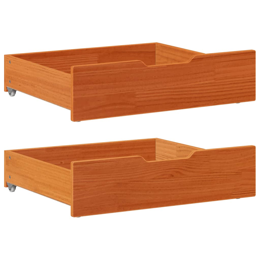 Giroletto Bambini con Cassetti 70x140 cm Legno Massello di Pino