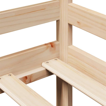 Dormeuse con Cassetti 80x200 cm in Legno Massello di Pino