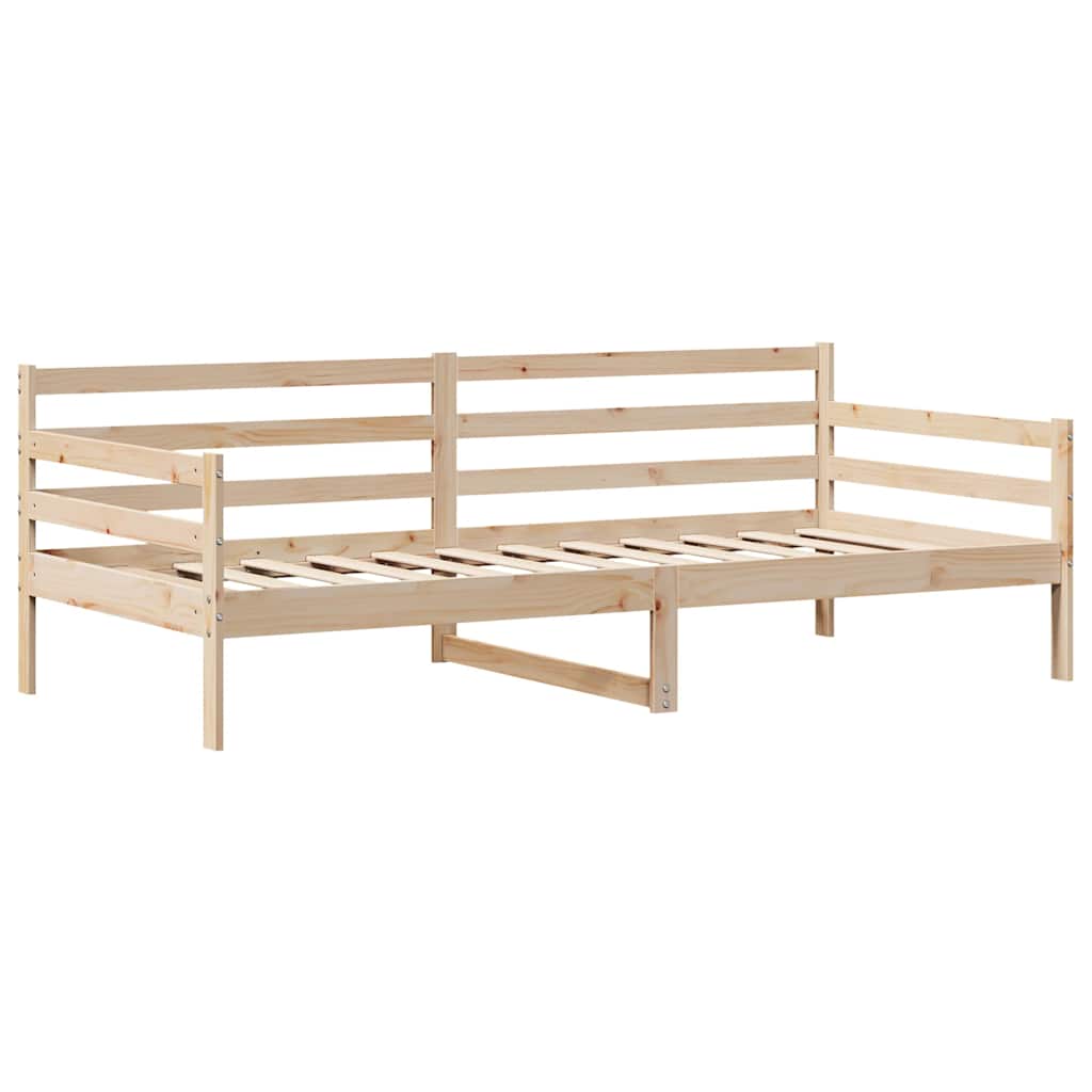 Dormeuse con Cassetti Bianca 80x200 cm Legno Massello di Pino | homemem39