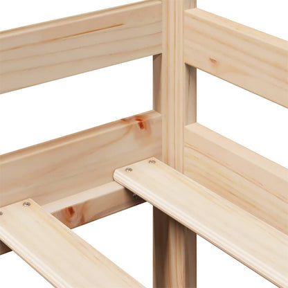 Dormeuse con Cassetti Bianca 80x200 cm Legno Massello di Pino | homemem39