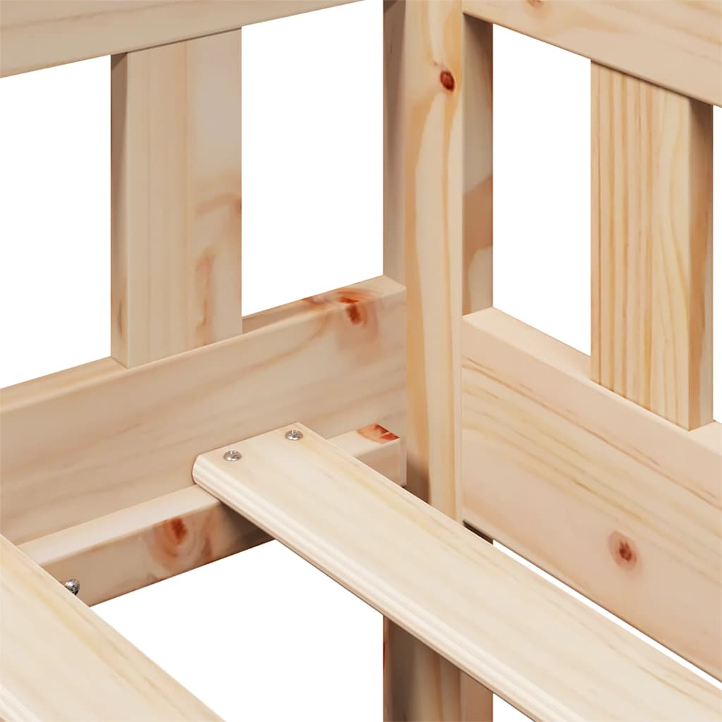 Dormeuse con Cassetti 90x200 cm Legno Massello Pino