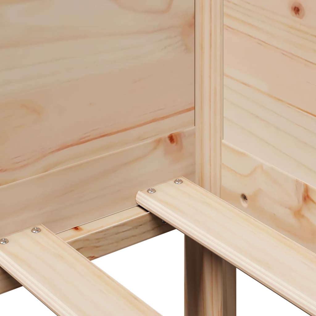 Dormeuse con Cassetti 80x200 cm in Legno Massello di Pino