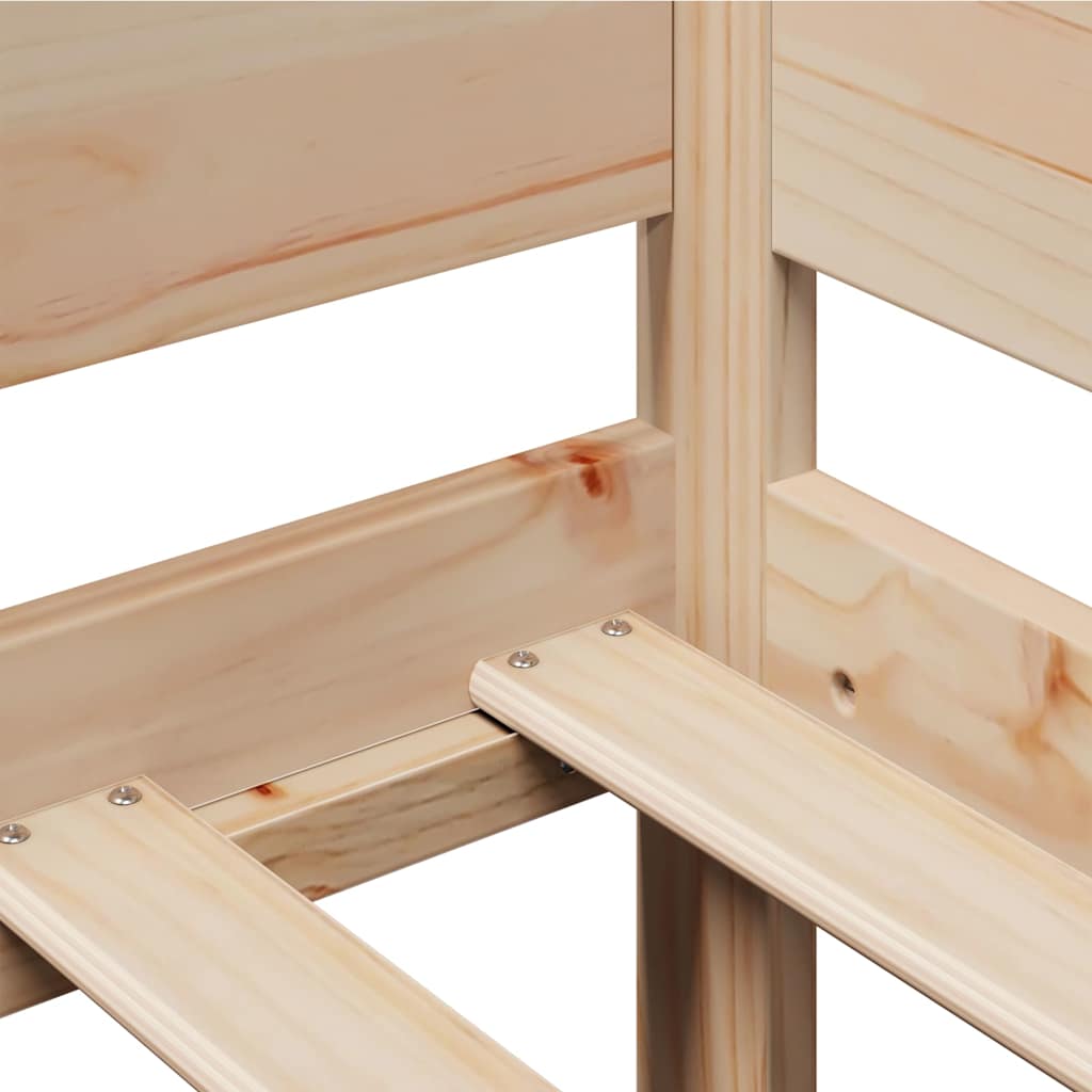 Dormeuse con Cassetti 80x200 cm in Legno Massello di Pino