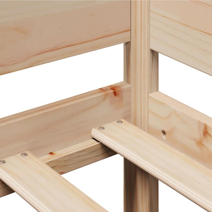 Dormeuse con Cassetti 80x200 cm in Legno Massello di Pino