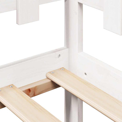 Dormeuse con Cassetti Bianco 90x190 cm Legno Massello di Pino | homemem39