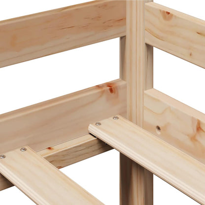 Dormeuse con Cassetti 90x200 cm Legno Massello Pino