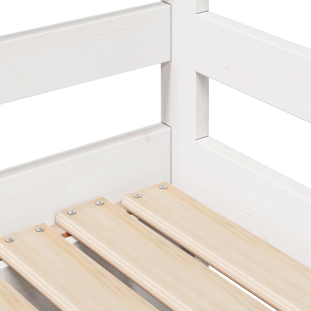 Letto Estraibile con Cassetti senza Materasso Bianco 90x190 cm | homemem39