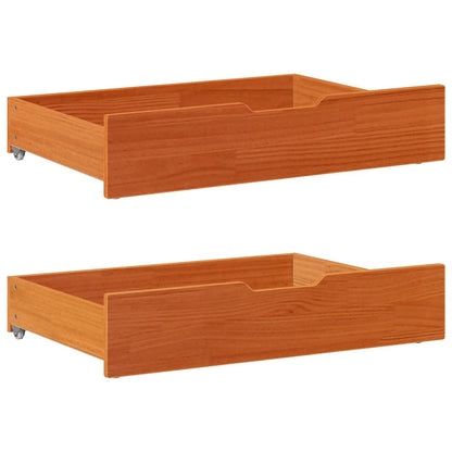 Dormeuse Letto Estraibile e Cassetti Marrone Cera 90x190cm Pino | homemem39