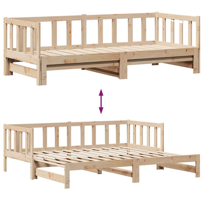 Divano Letto Estraibile con Cassetti senza Materasso 90x200 cm | homemem39