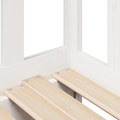 Letto Estraibile con Cassetti senza Materasso Bianco 90x190 cm - homemem39