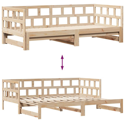 Divano Letto Estraibile con Cassetti senza Materasso 80x200 cm | homemem39
