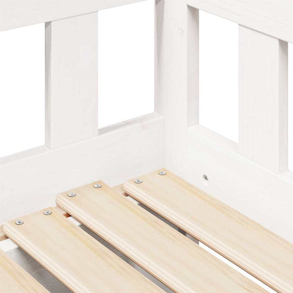 Letto Estraibile con Cassetti senza Materasso Bianco 80x200 cm | homemem39