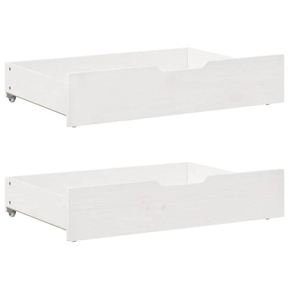 Letto Estraibile con Cassetti senza Materasso Bianco 80x200 cm | homemem39