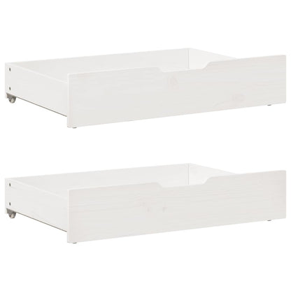 Letto Estraibile con Cassetti senza Materasso Bianco 90x190 cm | homemem39