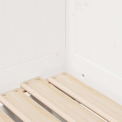 Letto Estraibile con Cassetti senza Materasso Bianco 90x200 cm