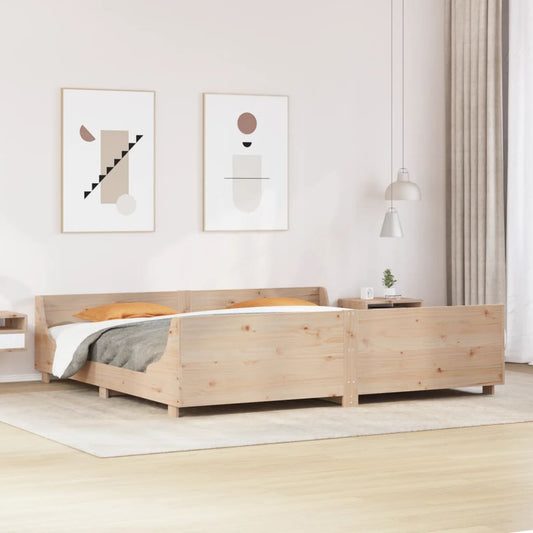 Letto senza Materasso 180x200 cm in Legno Massello di Pino | homemem39