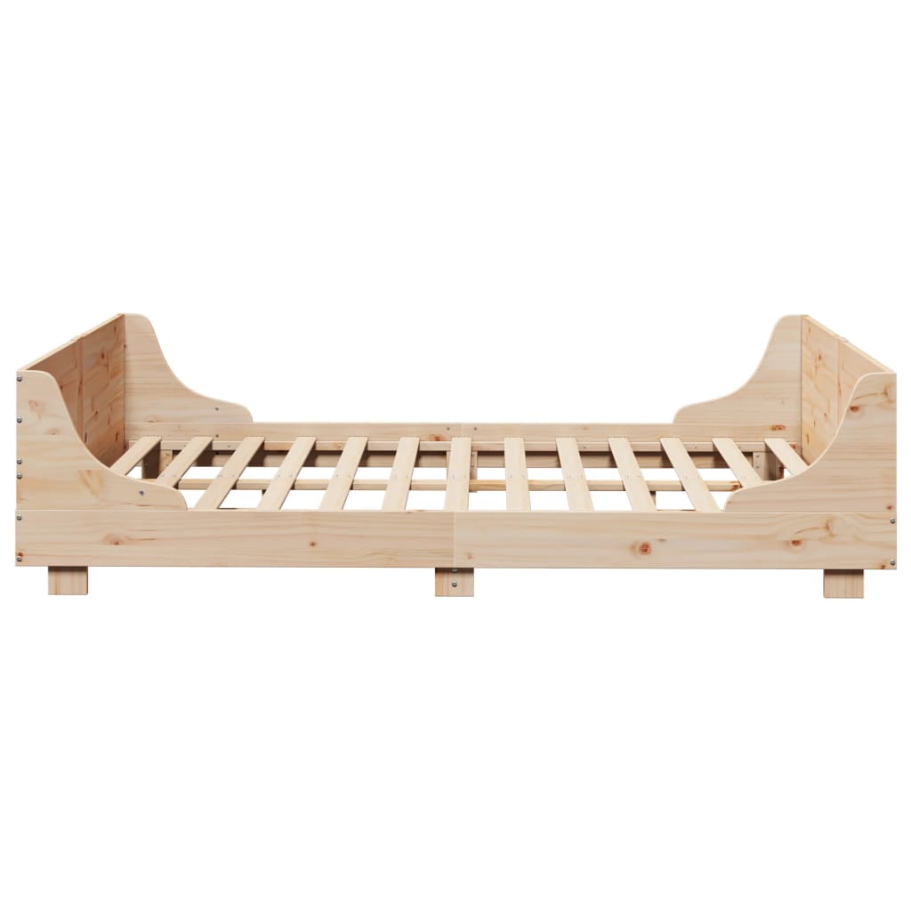 Letto senza Materasso 150x200 cm in Legno Massello di Pino | homemem39