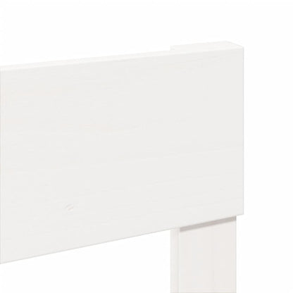 Letto senza Materasso Bianco 150x200 cm Legno Massello di Pino - homemem39