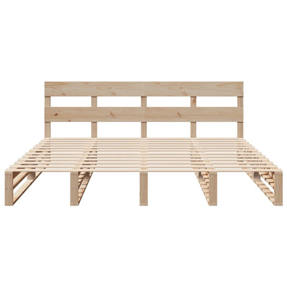 Letto senza Materasso 180x200 cm in Legno Massello di Pino | homemem39