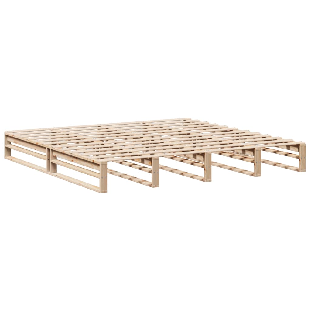 Letto senza Materasso 180x200 cm in Legno Massello di Pino | homemem39