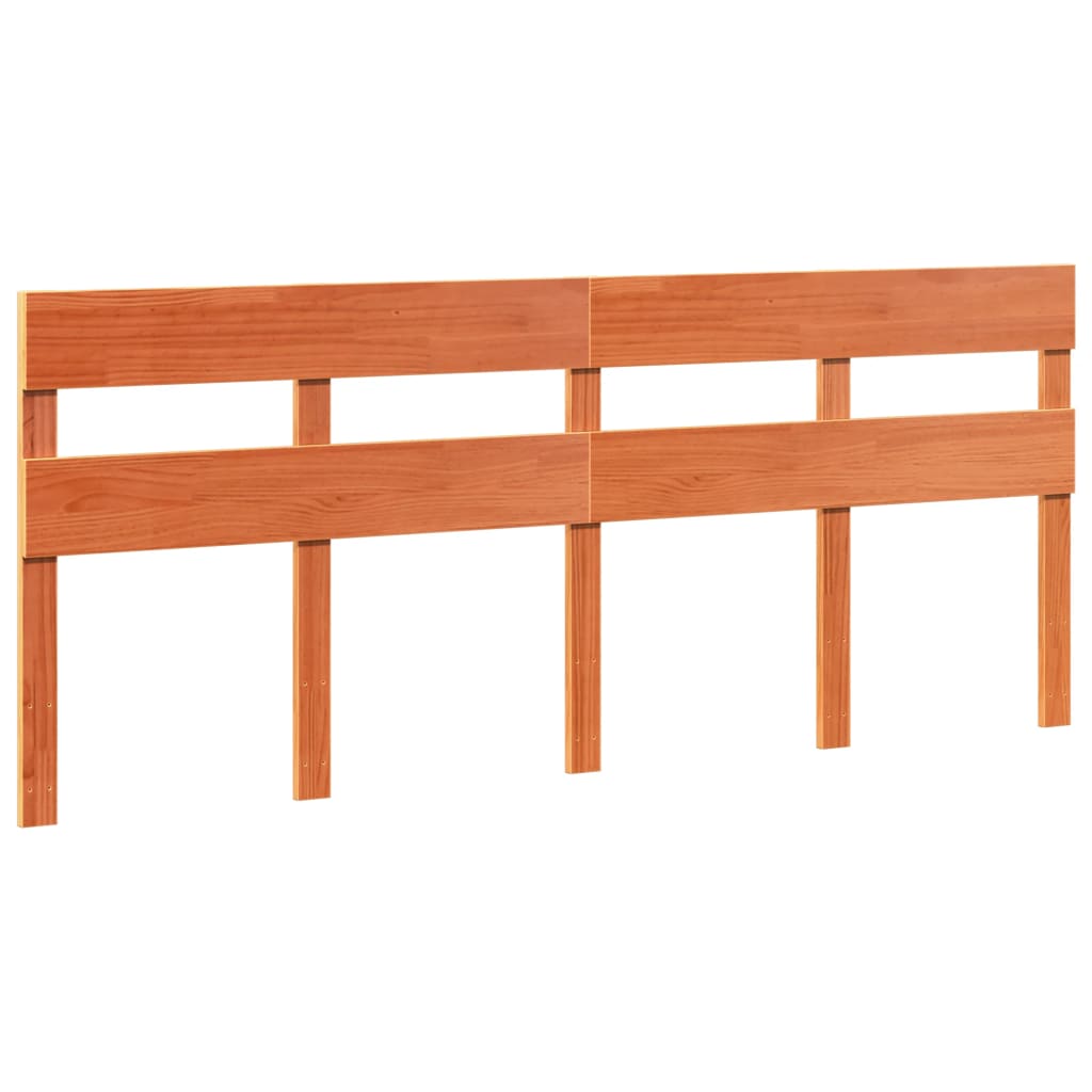 Letto senza Materasso Marrone Cera 200x200 cm in Legno di Pino | homemem39