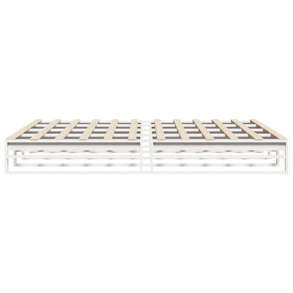 Letto senza Materasso Bianco 180x200 cm Legno Massello di Pino | homemem39