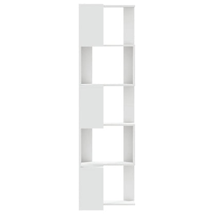 Libreria Angolare 5Ripiani Bianca 50x50x179cm Legno Multistrato | homemem39