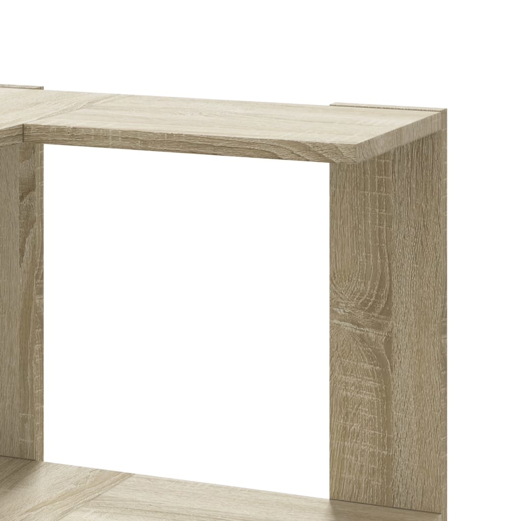 Libreria Angolare 3 Ripiani Rovere Sonoma 50x50x102 cm Legno | homemem39