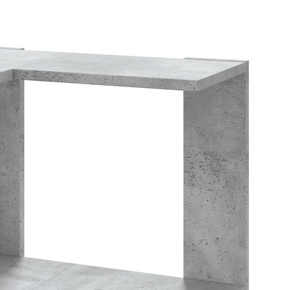 Libreria Angolare 3 Ripiani Grigio Cemento 50x50x102 cm Legno | homemem39