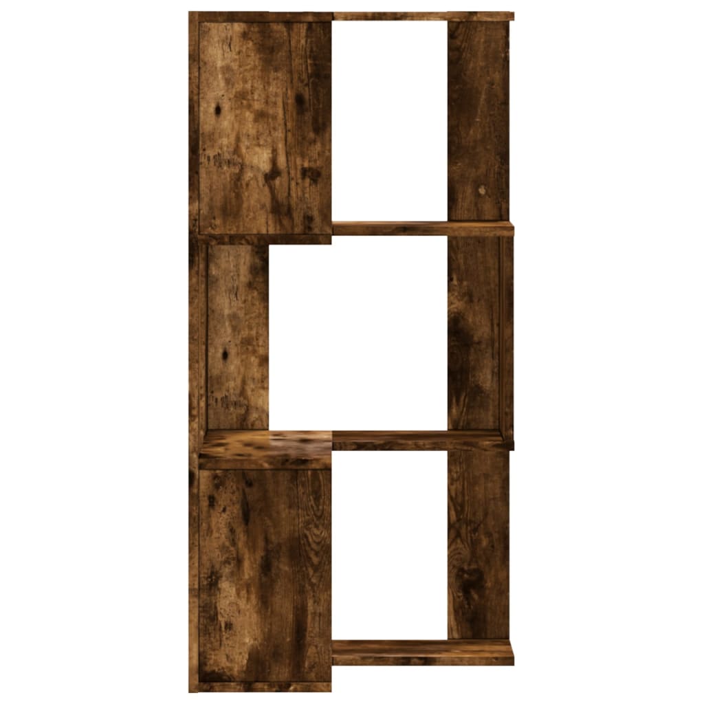 Libreria Angolare 3Ripiani Rovere Fumo 50x50x102 cm Multistrato | homemem39