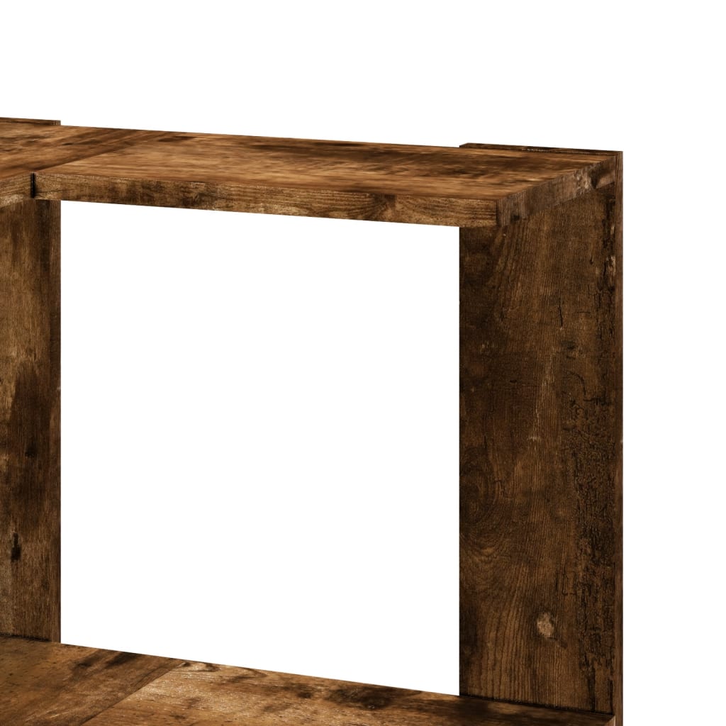 Libreria Angolare 3Ripiani Rovere Fumo 50x50x102 cm Multistrato | homemem39