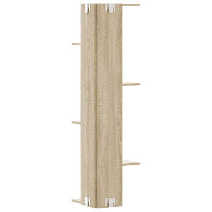 Scaffale Angolare Muro Rovere Sonoma 36,5x36,5x140 cm Legno | homemem39