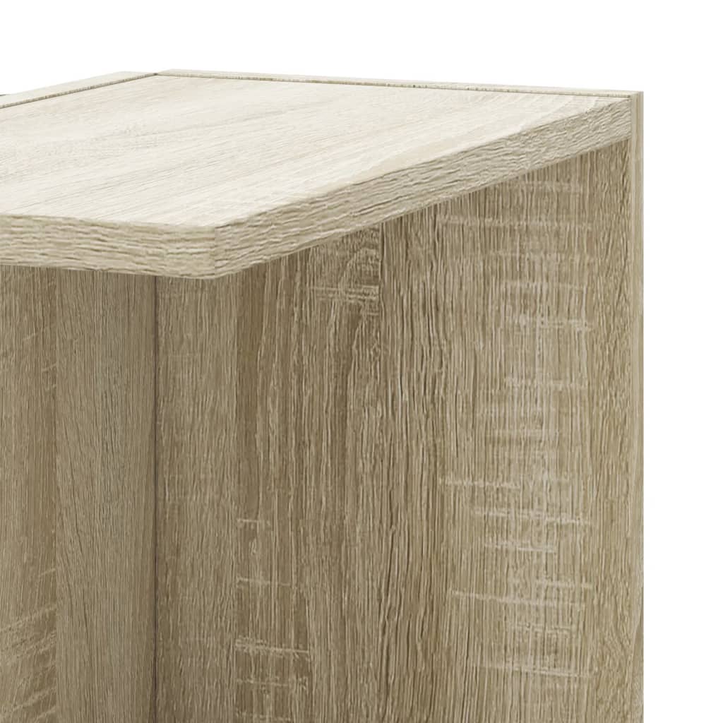 Scaffale Angolare Muro Rovere Sonoma 36,5x36,5x140 cm Legno | homemem39