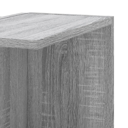 Scaffale Angolare Muro Grigio Sonoma 36,5x36,5x140 cm Legno | homemem39