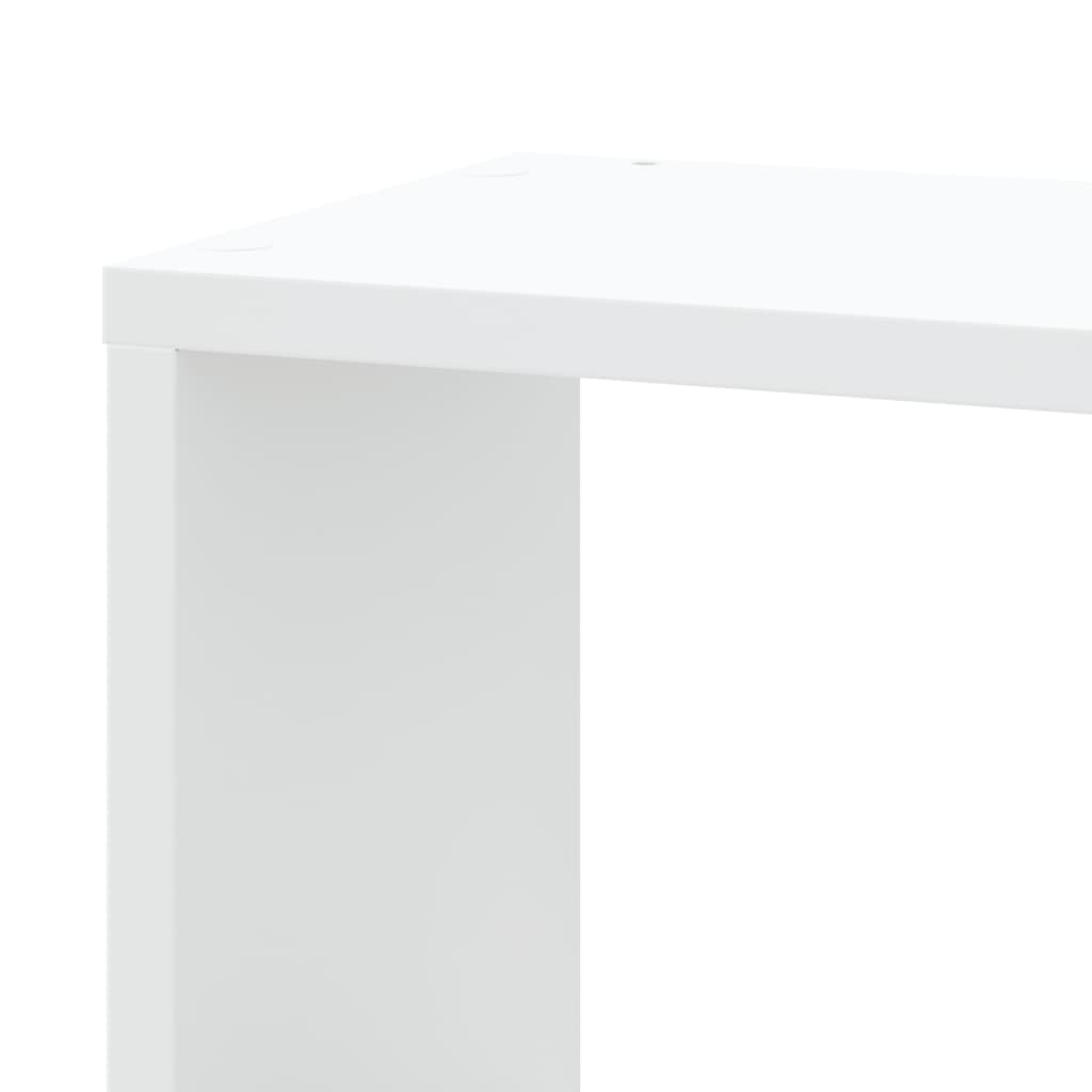 Scaffale Angolare Muro Bianco 45x45x147 cm Legno Multistrato | homemem39