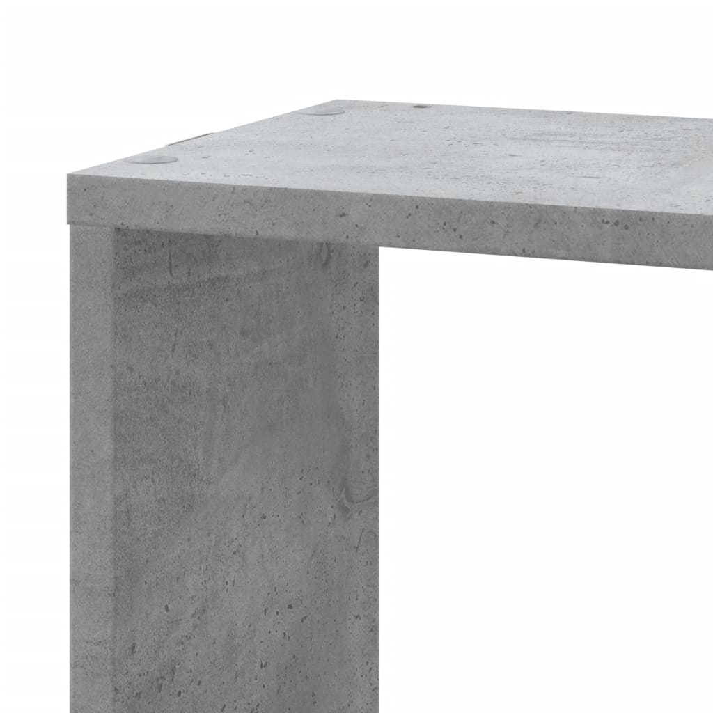 Scaffale Angolare a Muro Grigio Cemento 45x45x147cm Multistrato | homemem39