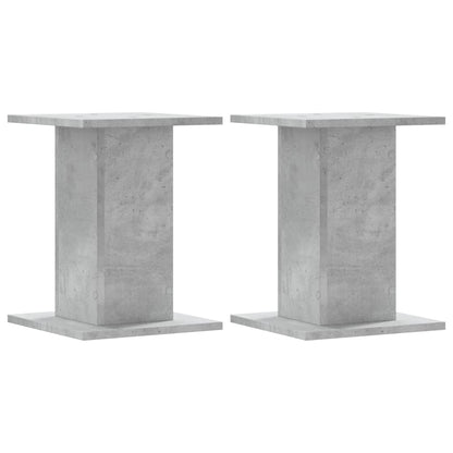 Supporti Altoparlanti 2 pz Grigio 30x30x40 cm Legno Multistrato - homemem39