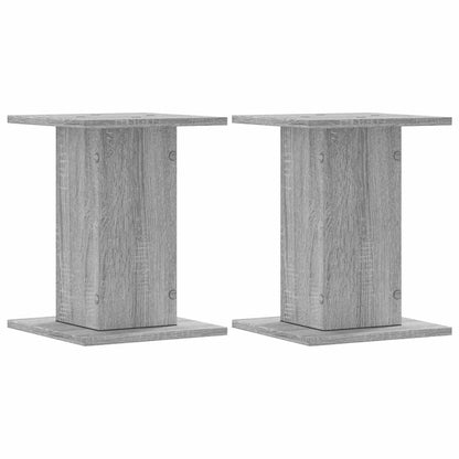 Supporti Altoparlanti 2 pz Grigio Sonoma 30x30x40cm Multistrato - homemem39