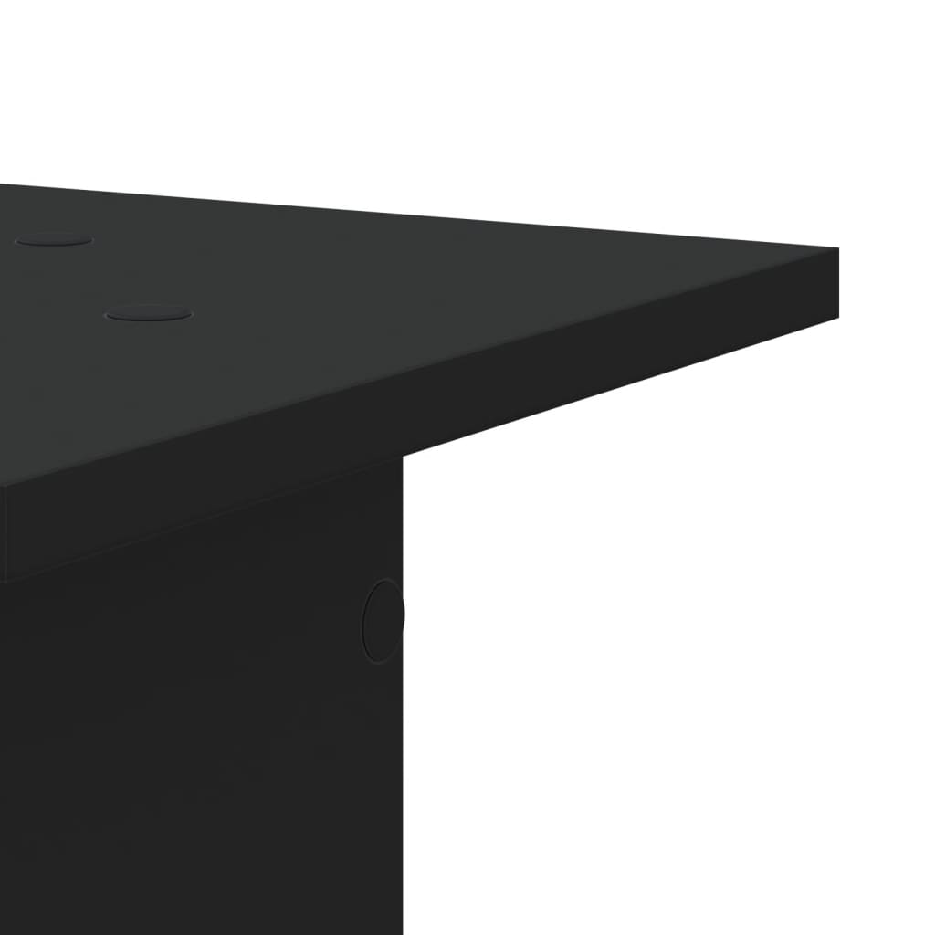 Supporti Altoparlanti 2 pz Neri 30x30x40cm in Legno Multistrato - homemem39