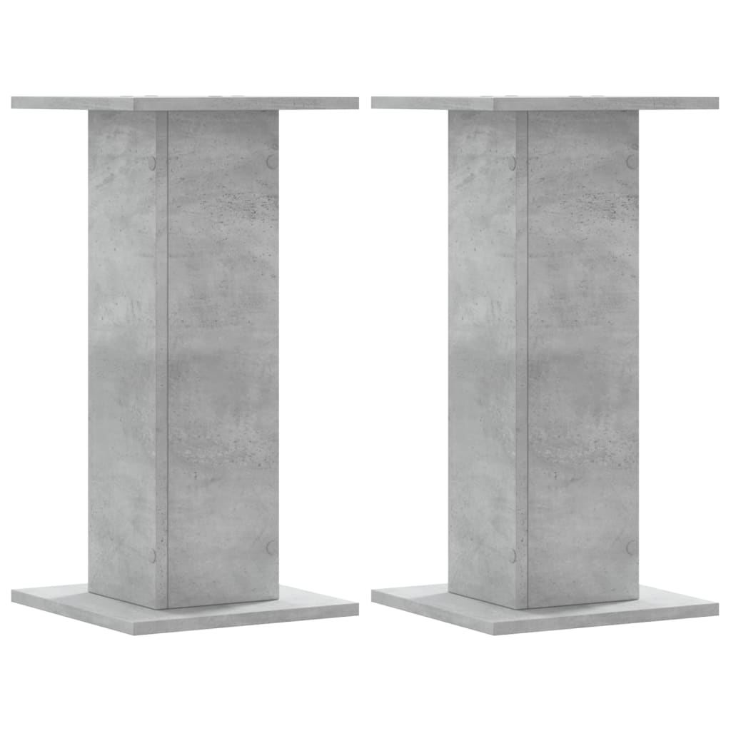 Supporti Altoparlanti 2 pz Grigio 30x30x40 cm Legno Multistrato - homemem39