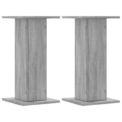 Supporti Altoparlanti 2 pz Grigio 30x30x40 cm in Multistrato - homemem39