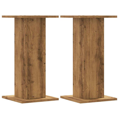 Supporti Altoparlanti 2 pz Rovere 30x30x60 cm in Multistrato - homemem39
